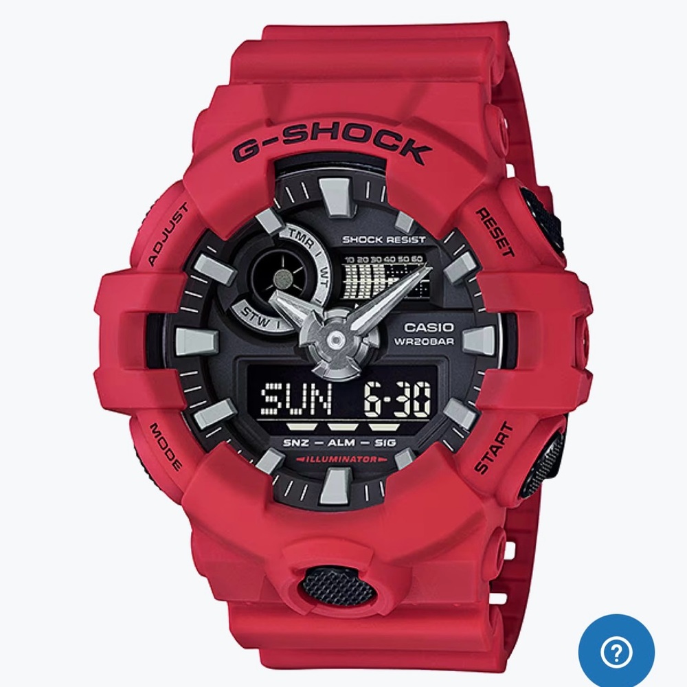 Casio G-Shock Bold Red and Black Watch
Used